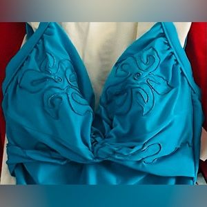 New Carol Wior Slimsuit Designer Collection size  16 made in USA Summer